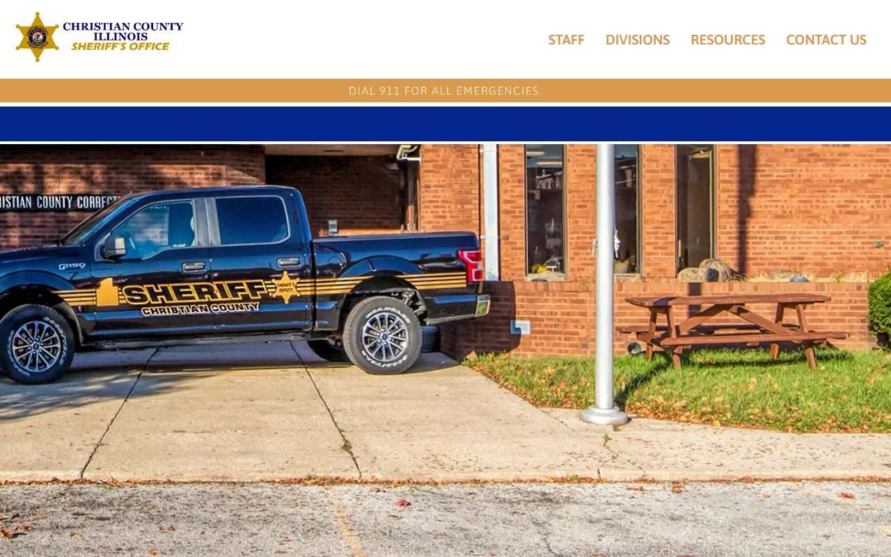 Christian County Sheriff's Office inmate records and corrections homepage